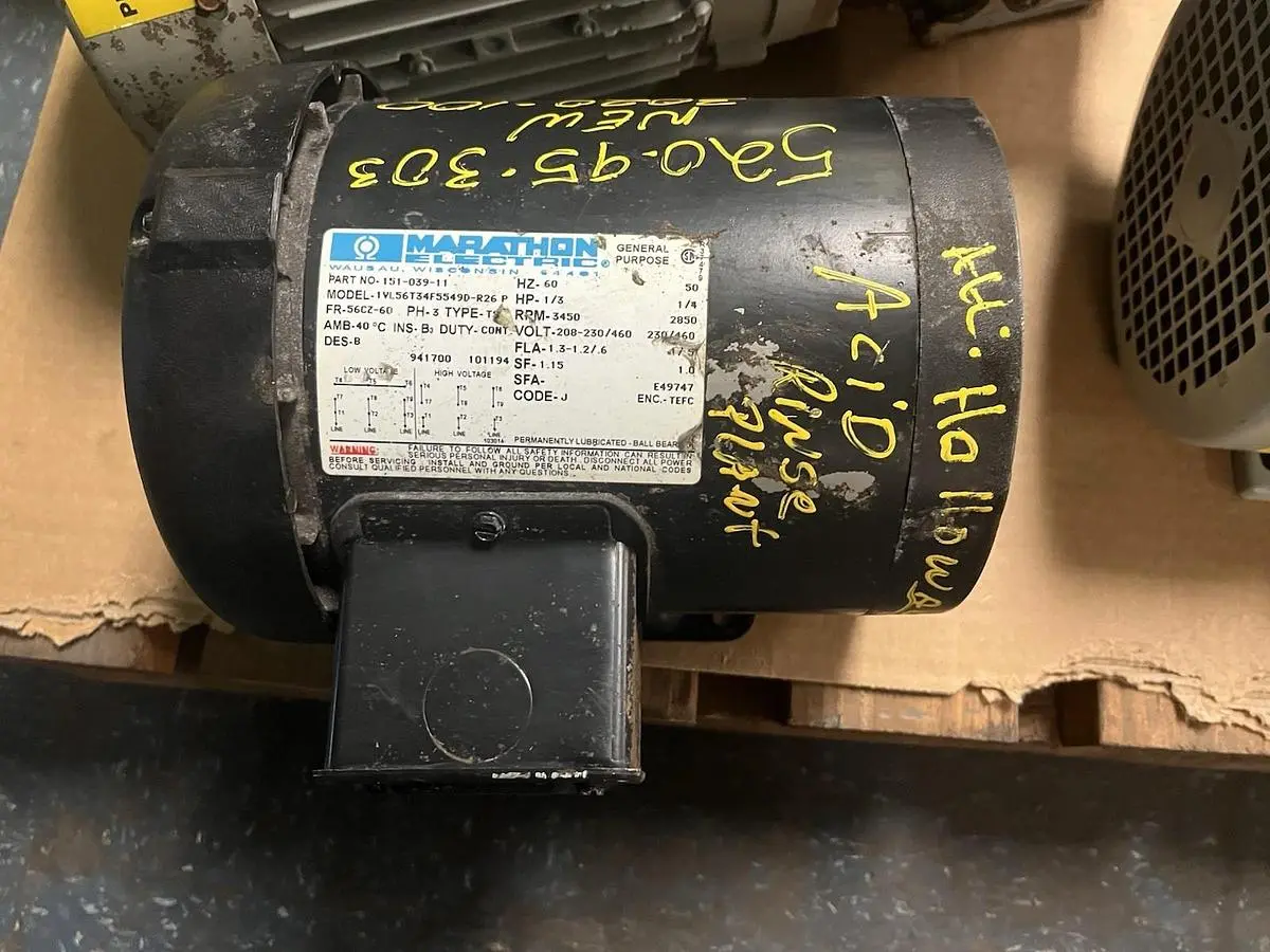 Used MARATHON 151-039-11 Motors (misc) | Surplus Asset Holdings #1205277