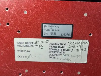 USED TECH POWER CONTROLS D27H0000
