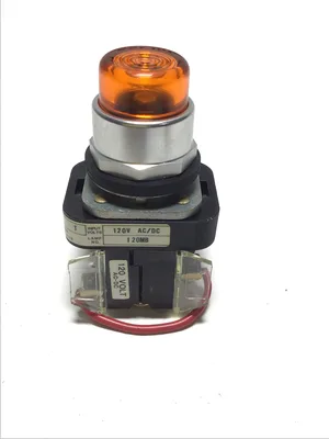 Allen-Bradley 800T-QT10 Push Button Amber Pilot Light