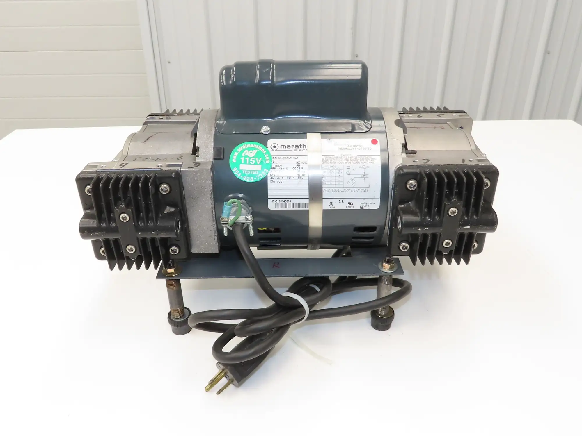 Air Dimensions R254-BT-AA1 Dia-Vac Diaphragm Pump R-Series High Vacuum Quad Head