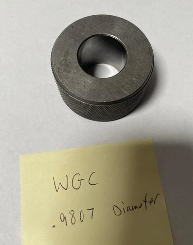 WGC .9807 Dia PLAIN BORE RING GAGE