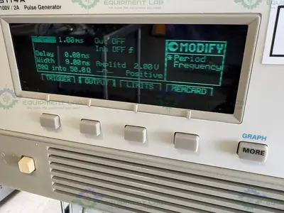 Used AGILENT / HP HEWLETT PACKARD 8114A HIGH POWER PULSE GENERATOR 100V / 2A Pulse Generators California US | Equipment Lab #1302713