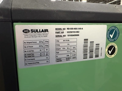 Used _UNKNOWN_ _UNKNOWN_ Refrigerated Air Compressor Dryers New Jersey US | Miedema Asset Management Group #1423266