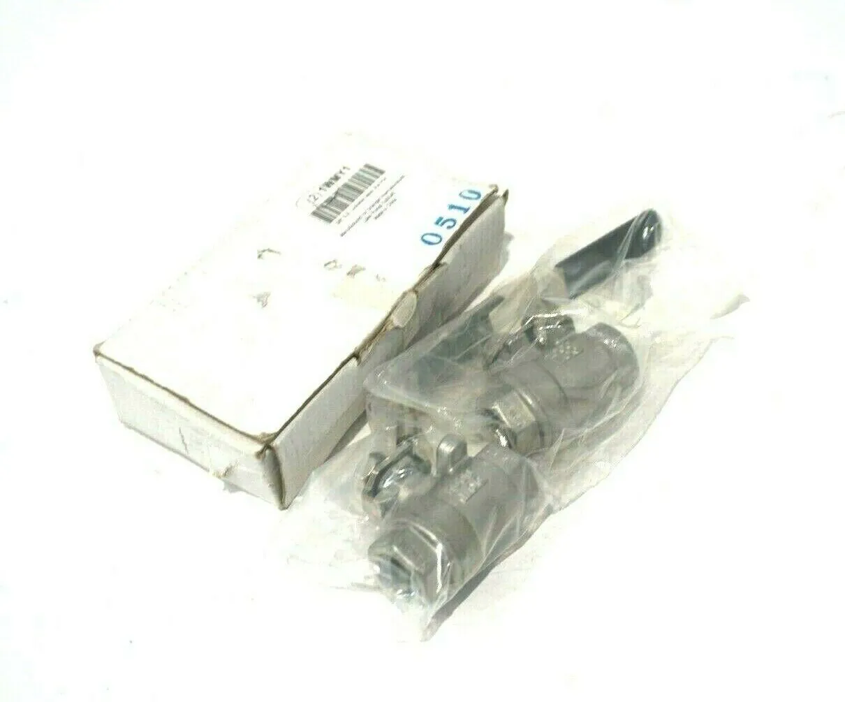 2 NEW GRAINGER 1WMY1 BALL VALVES 3/8" 316 1000WOG