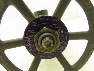 Bonney Forge A105N Gate Valve 1-1/2" NPT Forged Steel Rising Stem