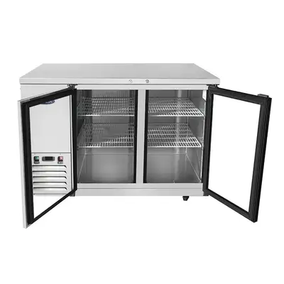 New | in-Stock Atosa New Atosa MBB48GGR 48" Glass Door Back Bar Cooler Stainless Steel Bottle Coolers Illinois US | Falcon Restaurant Supply #1375330