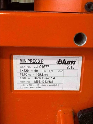 Used 2015 BLUM MINIPRESS P Heavy Duty & Sensitive Single Spindle Drills Texas US | MachineryMax #1244502