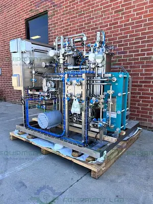 NEW CENTEC EMULSIFICATION SKID 10 GPM W/ 2 - 200L TANKS, FRISTAM FSP POWDER MIXER