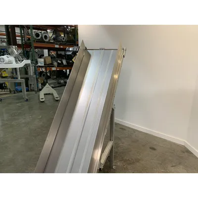 Used 22" Wide Stainless Steel Incline Conveyor - No Belt [PART]