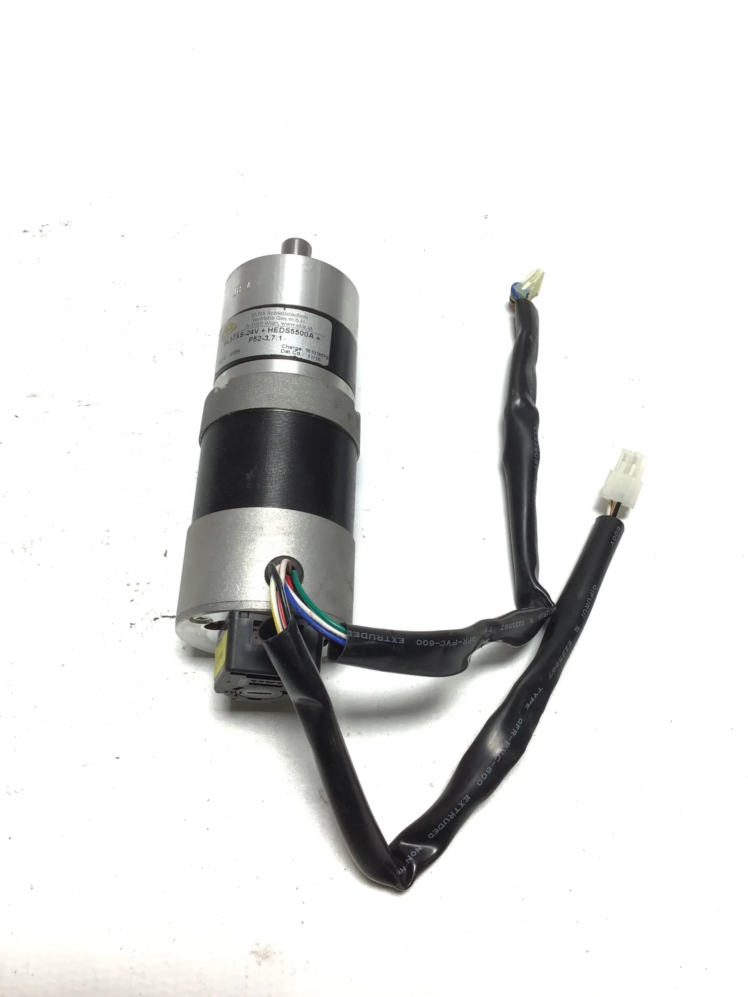 ELRA BL57XS-24V+HEDS5500A+P52-3,7:1 Brushless DC Servo Motor