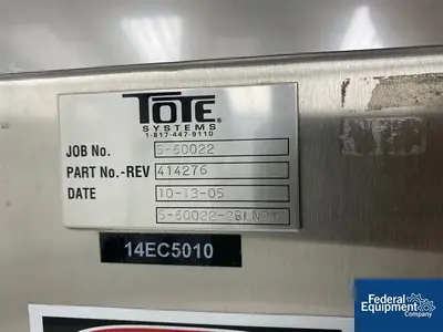 USED TOTE Systems Tote Systems Bin Blender, S/S