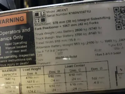 Used 2020 HYSTER J40XNT Misc Forklifts Illinois US | Somerset Equipment Sales #1542822