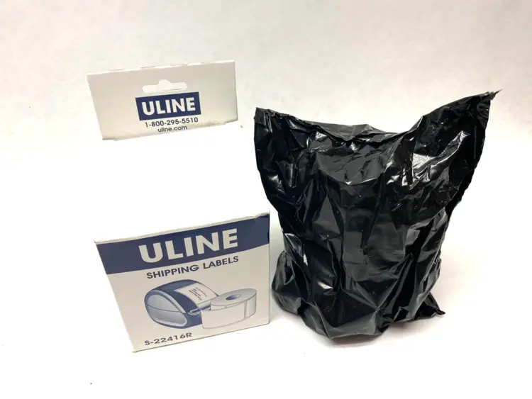 New | in-Stock U-LINE RED MINI PRINTER LABELS 4 X 6" ROLL OF 220 Blank Label Michigan US | Maverick Industrial Sales #1123069