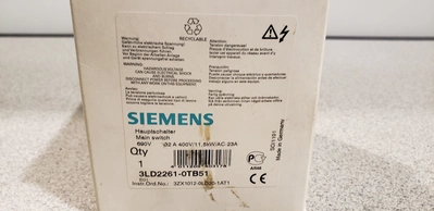 Siemens Main Switch 3LD2261-0TB51