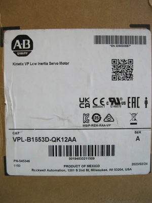 New | in-Stock Allen-Bradley VPL-B1653D-QK12AA Motor Control Parts New Hampshire US | Bitter End Trading #1452830