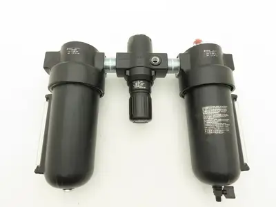 Norgren P8A-860-A3DA Air Line Filter Regulator Lubricator Combo 17 Series 1"NPT