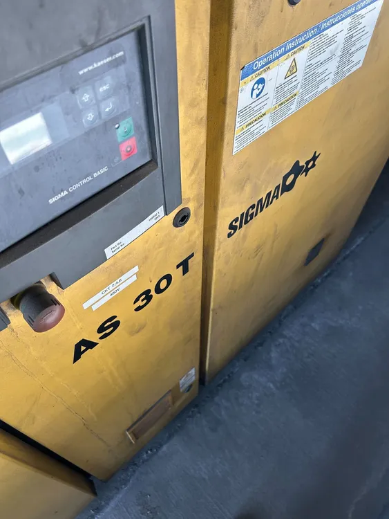 Used 2012 KAESER AS 30T Rotary Screw & Sliding Vane Air Compressors New Jersey US | Perry Equipment #921118