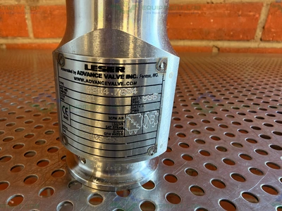 Used LESER 4814.7684 SPRING LOADED SANITARY SAFETY RELIEF VALVE W/1" SANITARY FITTING Valves/Fittings California US | Equipment Lab #1506523