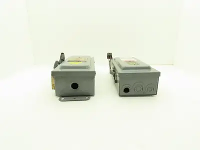 Square D H361 Safety Disconnect Switch Fusible 30A 3PH Series E1 Mixed Lot of 2