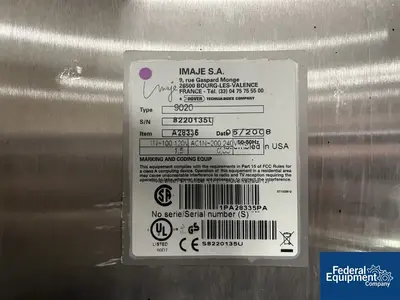 USED Imaje Imaje Inkjet Printer, Type 9020