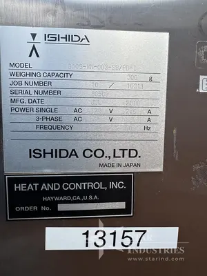 Used 2010 ASHIDA DACS-WN-003-SB/PB-1 Checkweighers (Misc) | Star Industries #1253730