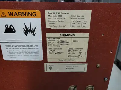 Used SIEMENS 88H3533034A1AT Switchgears British Columbia CA | Lenmark #240625
