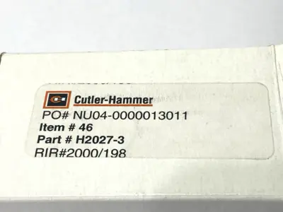 New | in-Stock Cutler-Hammer Freedom Heater Coil Pack 14.3-19A PKG OF 3 Motor Control Parts Michigan US | Maverick Industrial Sales #1395237
