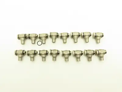 Push to Connect Swivel Elbow BSPP 3/8 19TPI Stainless Lot of 16