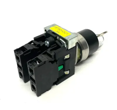 3SU1050-4BF01-0AA0 | Siemens RONIS Key-Operated Switch 22mm Round w/ 2x NO Contact - Used
