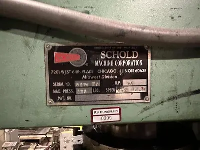 Used SCHOLD MACHINE CORPORATION MIXER Miscellaneous Packaging Equipment Pennsylvania US | Global Equipment International, LLC #192145