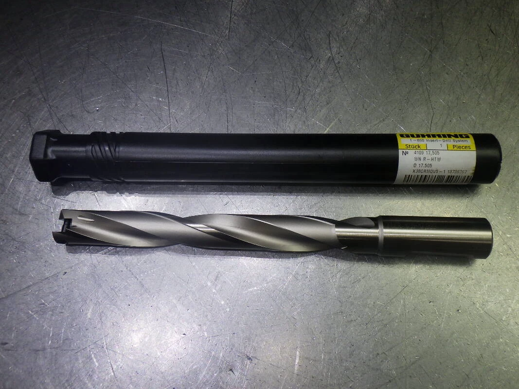 Guhring 17.5-17.99mm Coolant Thru 7xD Drill 3/4" Shank 9041090175050 (LOC3596)