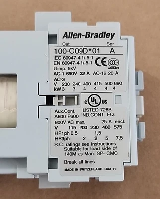 NEW Allen-Bradley 100-C09DJ01
