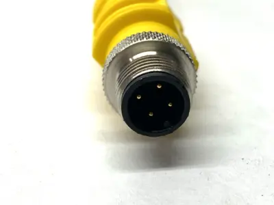 USED MENCOM Y-SPLITTER CONNECTOR CORDSET MALE TO 2X FEMALE M12 4A