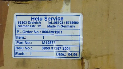 Helu M12875 18" Spot Welding Arm / Tong 3853 31257 2001 New NIB