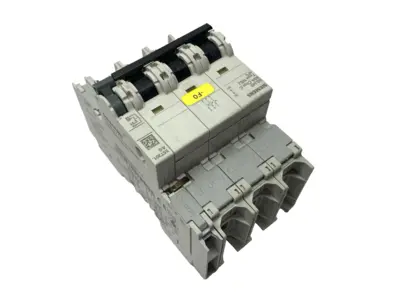 USED SIEMENS MINIATURE CIRCUIT BREAKER 3P 60A W/ 5ST3010-0HG SWITCH