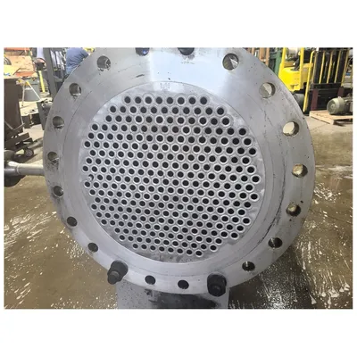 Used 20" Shell and Tube Stainless Steel Condenser Heat Exchanger, Fixed Tube