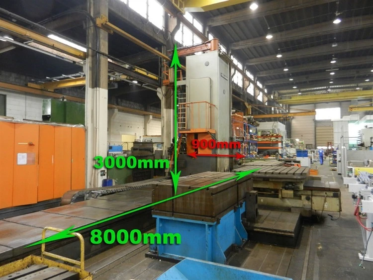 Used KOLLMAN CNC EL-G 120 - X:8000 - Y: 3000 - Z: 900 MM Bed Type Mills | Apt International N.V #364601