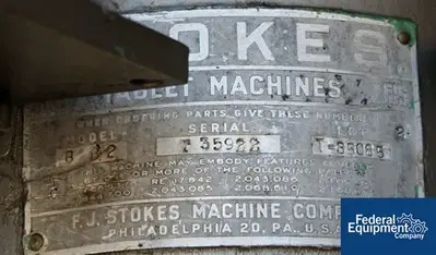 USED Stokes Stokes BB2, 27 Station Tablet Press