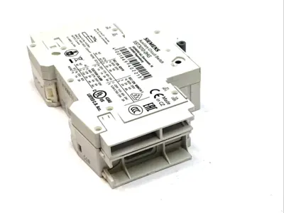 USED SIEMENS MINIATURE CIRCUIT BREAKER W/ AUXILIARY SWITCH 5ST3010‑0HG