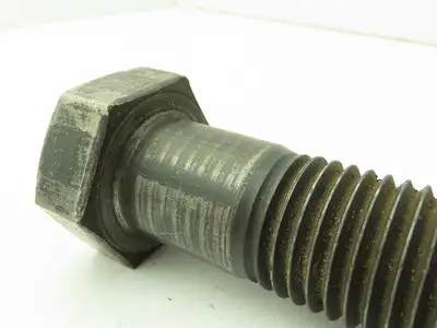 1-1/4-7 x 4-1/2" Grade 8 Hex Head Cap Screw Bolt Coarse Black Oxide  Lot of 9