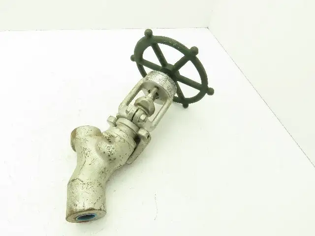 Rockwell Edward B66264 Univalve Y-Pattern Manual Globe Valve 3/4" Socket Weld
