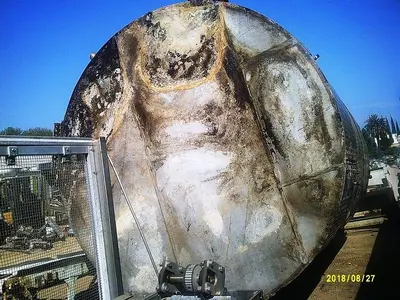 Tank, 7,500 Gallon, 304 S/st, Jkt, 9'10" x 13'6", DT/FB #S741888