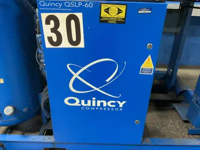 Used 2008 QUINCY COMPRESSOR QSLP60 Rotary Screw & Sliding Vane Air Compressors Ohio US | HGR 24 #1787408