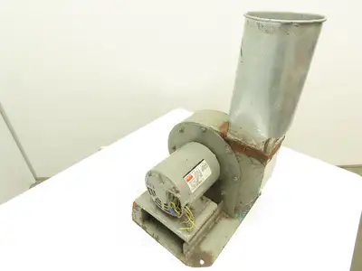 Dayton Electric Blower Fan 1 HP 3450 RPM 1 HP  4" Inlet 6.5" Outlet 10 Impeller