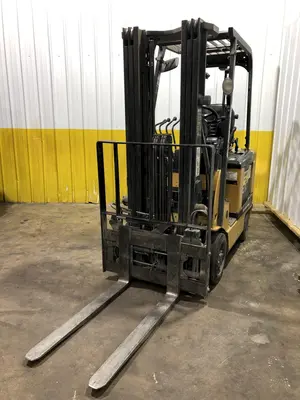 3500 LB MITSUBISHI MODEL FBC18N ELECTRIC FORKLIFT: STOCK 17435