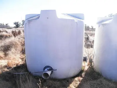 Tank, 1,300 Gallon, PET, 6' X 6.5', Chilled Water, (2) #S741498