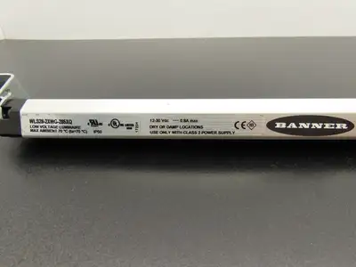 Banner WLS28-2XWG-285XQ Dual Color Light Strip White/Grn 12-30VDC Luminaire 28mm
