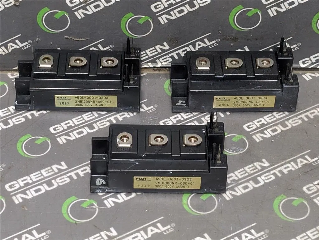 Lot of 3 Fuji Electric A50L-0001-0303 Transistor Power Modules 600V 300A Used