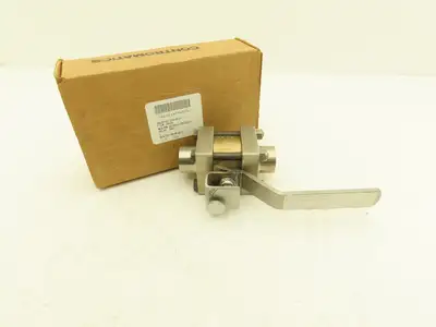 Contromatics 298-00-204 Stainless Steel 3pc Ball Valve 1/2" Socket Weld 700 WOG
