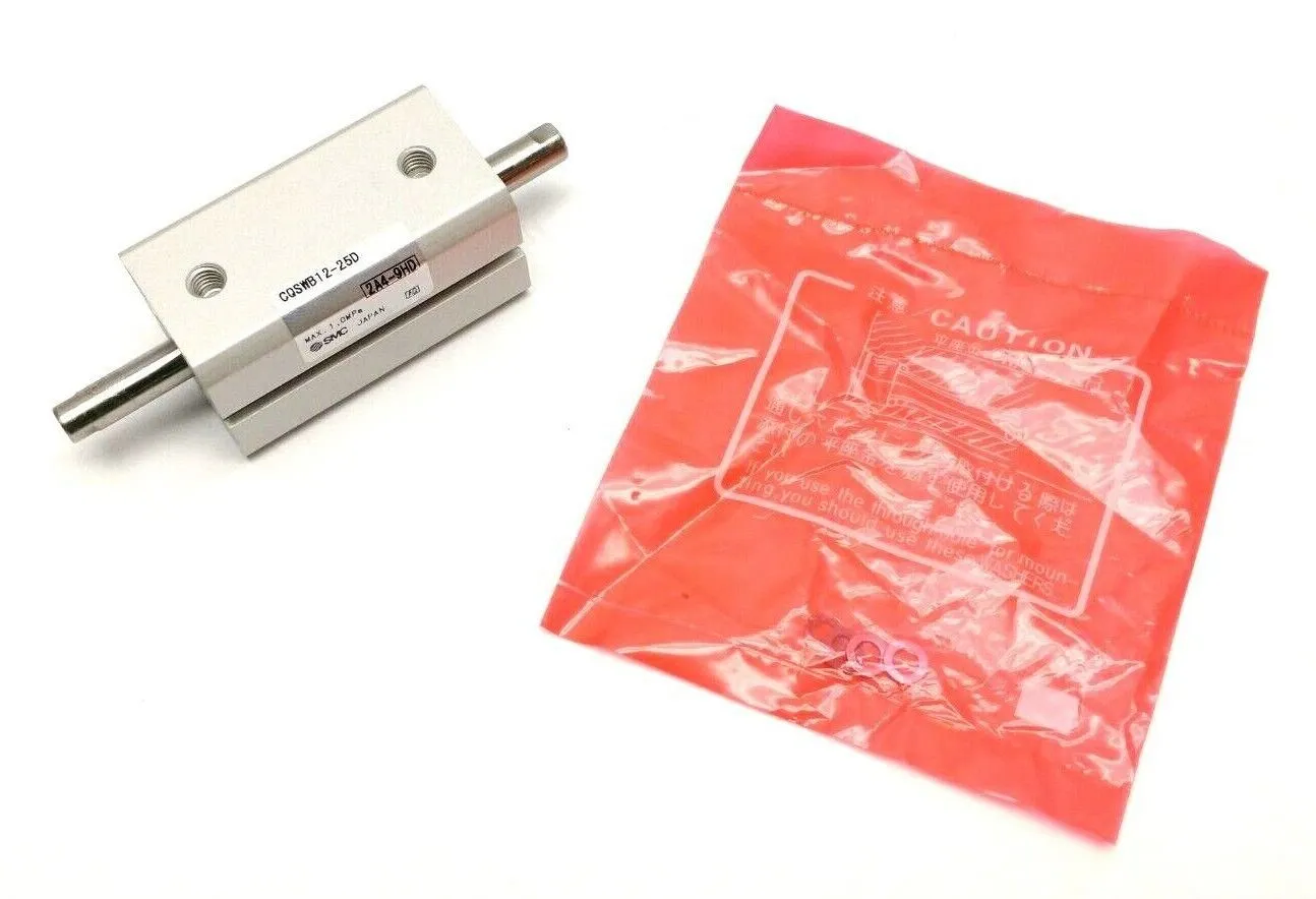CQSWB12-25D | SMC  Compact Double Rod Cylinder 12mm Bore 25mm Stroke - New Other